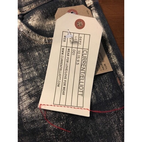 Current Elliott Women's Jean The Skinny Ankle Cheville In Fools Gold Size 26 NWT - Picture 7 of 12